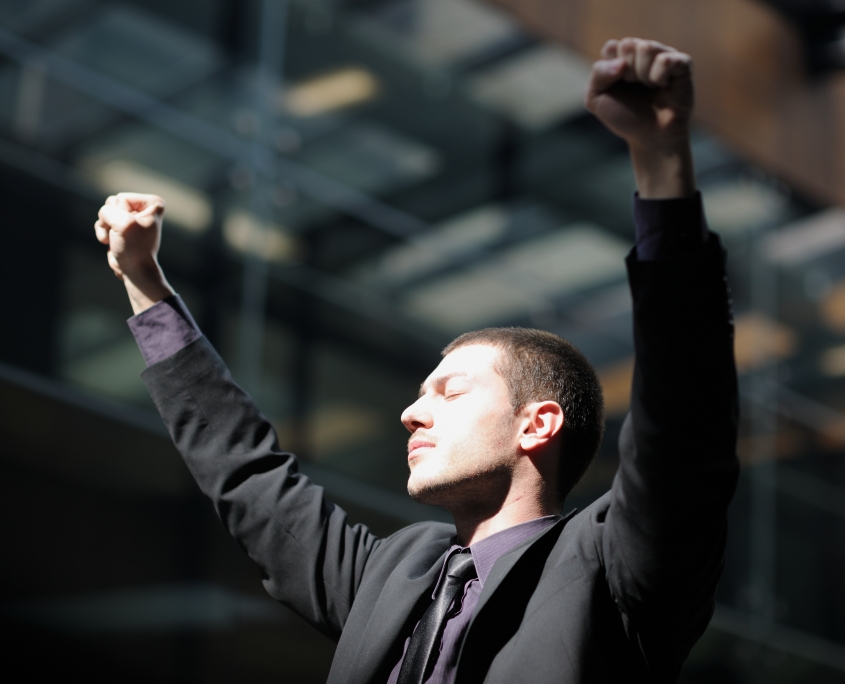 business man freedom